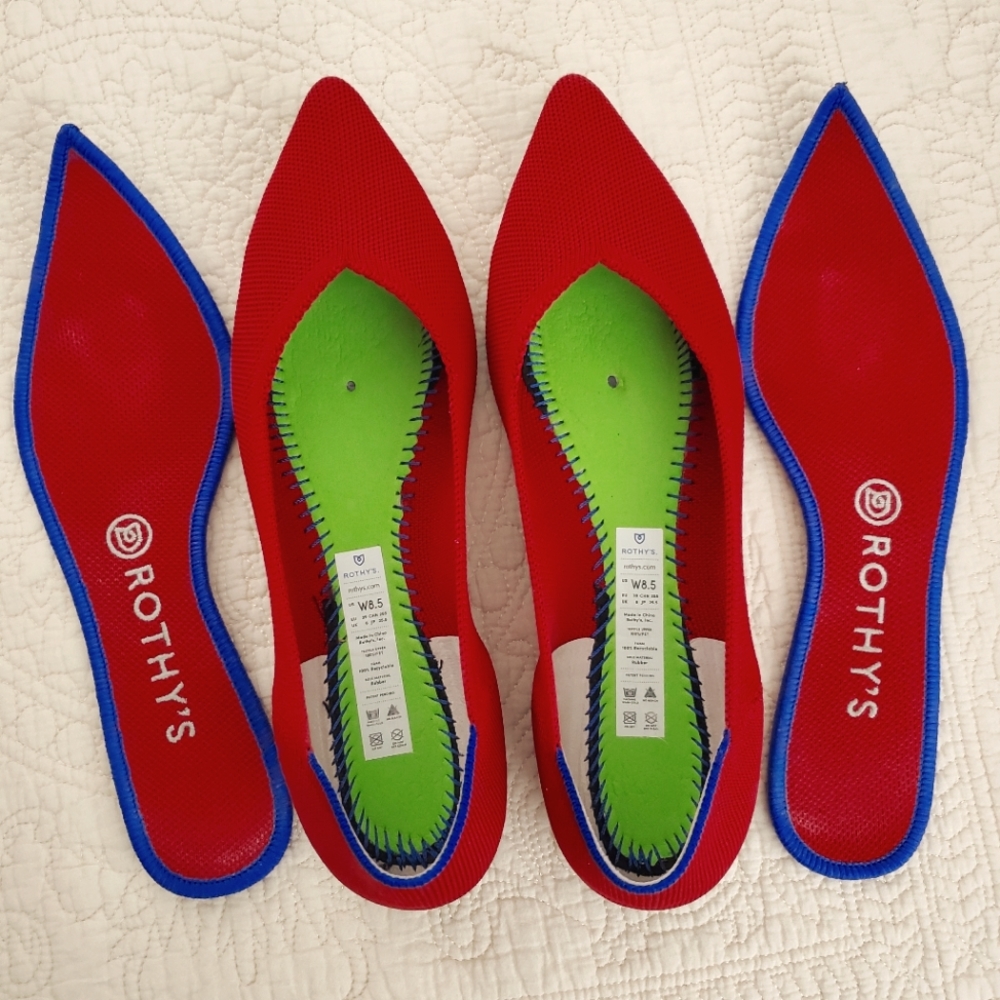 Rothy's- The Point - Chili Red - size 8.5
